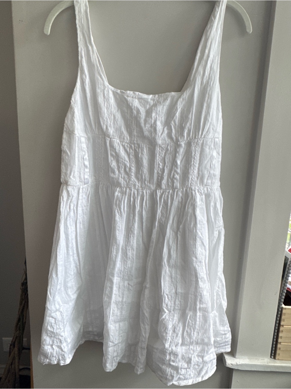 Princess Polly White Textured Summer Dress